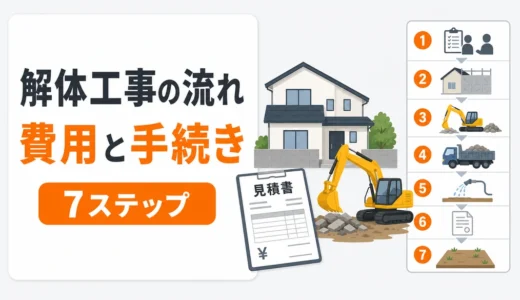 解体工事の流れと費用｜見積もり前に確認する7ステップと注意点