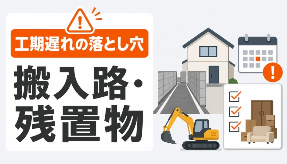 解体工事の工期遅れにつながる搬入路と残置物の確認ポイント