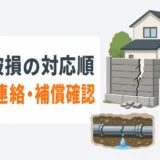 解体工事で近隣の塀や配管を破損した場合の対応順