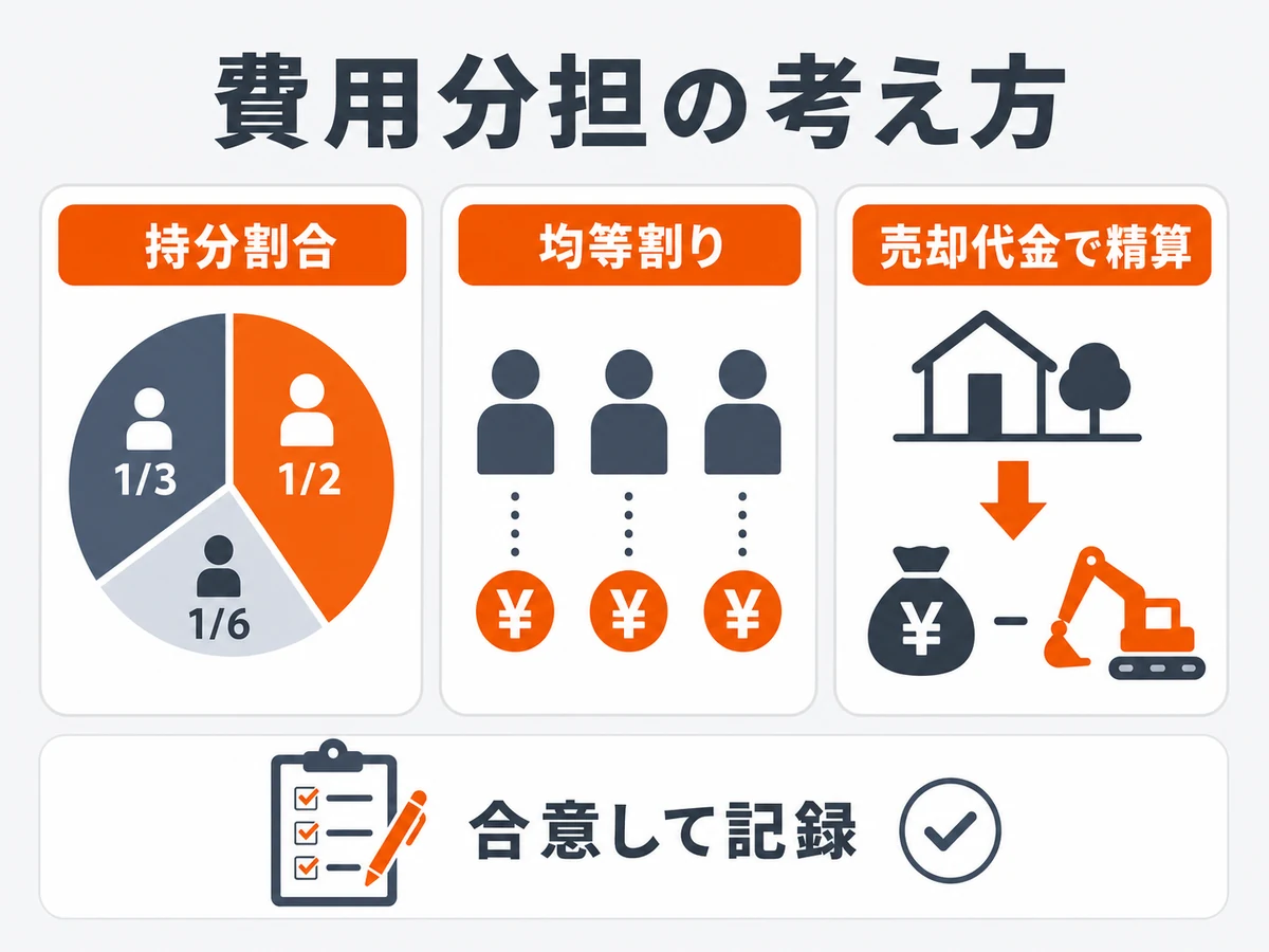 兄弟間の空き家解体費用分担の考え方