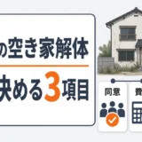兄弟で相続した空き家の解体で先に決める同意・費用・合意書