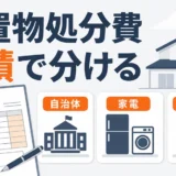 残置物処分費を見積で分ける確認イメージ