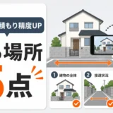 遠方の解体見積もりで撮る場所5点を示すサムネイル