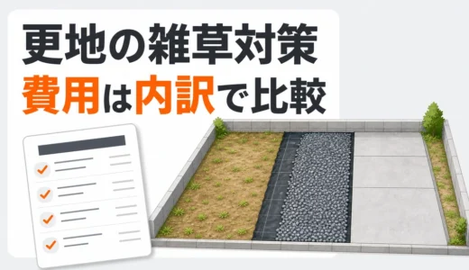 解体後の更地の雑草対策｜工法別の費用目安と選び方