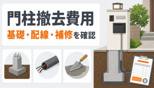 門柱・表札・ポストの撤去費用は何で決まる？見積もり7項目