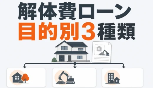 解体費用に使えるローン3種類｜建て替え・空き家別の選び方と注意点