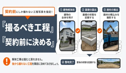 解体工事の写真報告はどこまで依頼できる？工程別チェック項目と頼み方