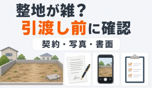解体後の整地が雑だったら？引渡し前の確認7項目と手直し依頼の手順