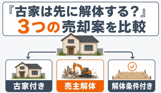 相続した古家付き土地は解体して売る？3つの売却案と判断順