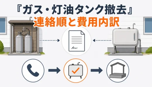 プロパンガスボンベ小屋・灯油タンクの撤去手順｜依頼先と費用内訳